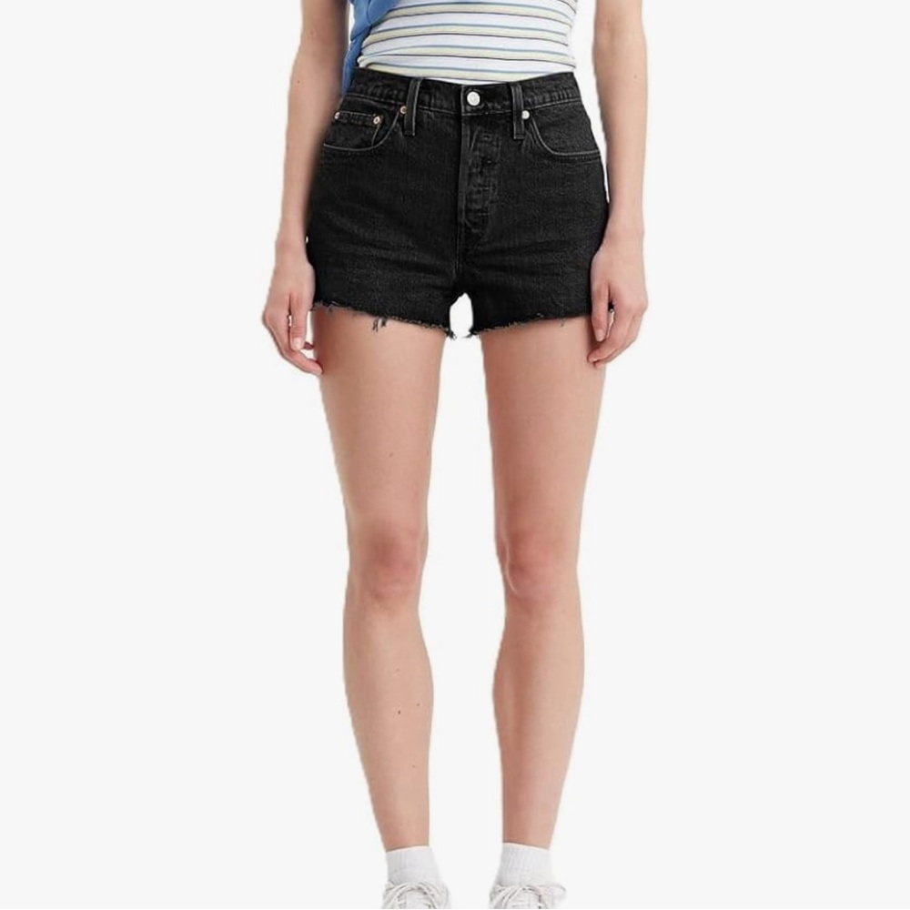 Levi's Black Jean Shorts for Women